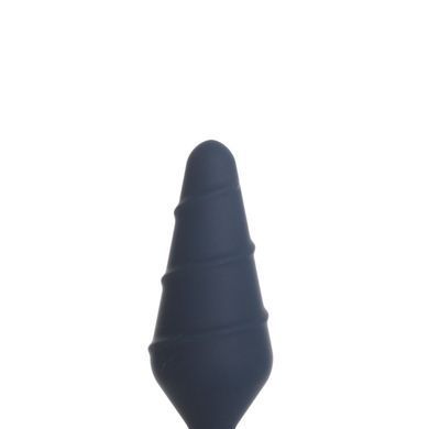 Анальна пробка з вібропулею Lux Active Twist Plug Small Blue 2,7 см (м'яте паковання) - фото