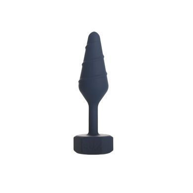 Анальна пробка з вібропулею Lux Active Twist Plug Small Blue 2,7 см (м'яте паковання) - фото