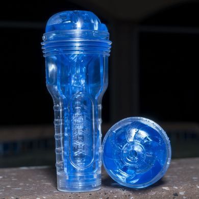 Прозорий мастурбатор Fleshlight Turbo Blue Ice thrust - фото