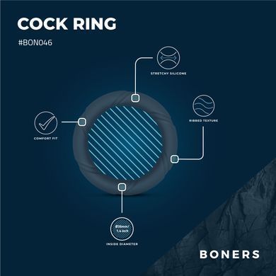 Эрекционное кольцо Boners Ergo Cockring - фото