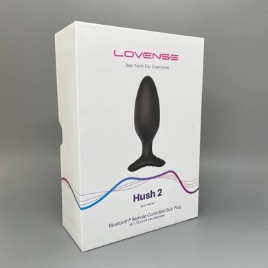Lovense Hush 2 анальная смарт-вибропробка размер M 4,5 см - фото