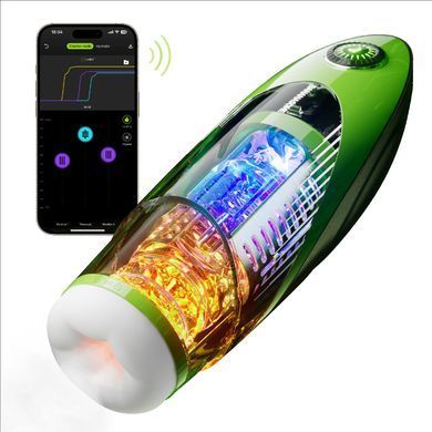Kisstoy Bananasome Rocket X7 - смарт-мастурбатор с подогревом - фото