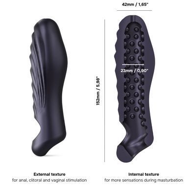 Насадка на член Manwan RYZER Black Plum - фото