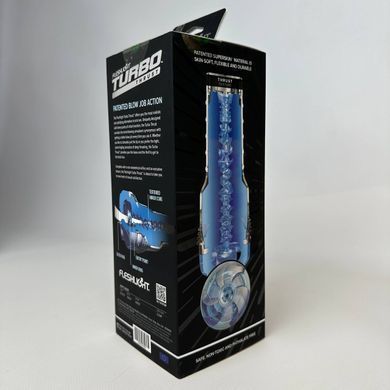 Прозорий мастурбатор Fleshlight Turbo Blue Ice thrust - фото