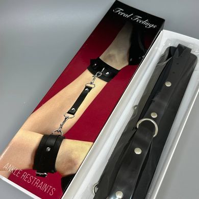 Кожаные поножи Feral Feelings Ankle Restraints черные