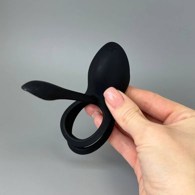 Ерекційне смарт-віброкільце з пультом Zalo BAYEK Obsidian Black - фото