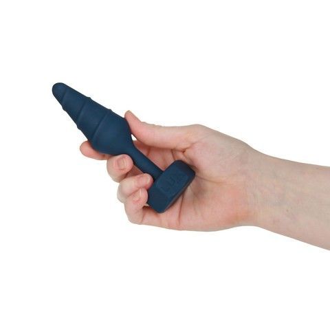 Анальна пробка з вібропулею Lux Active Twist Plug Small Blue 2,7 см (м'яте паковання) - фото