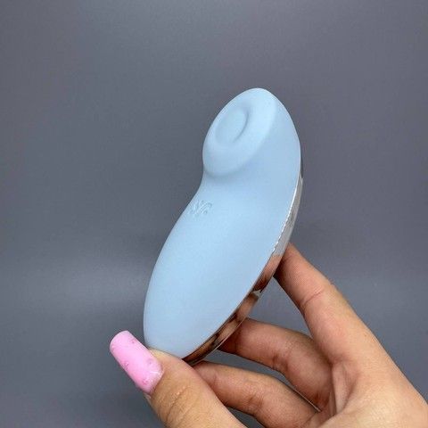 Satisfyer Tap & Climax 2 Blue - клиторальный вибростимулятор-пульсатор - фото