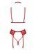 Еротичний комплект Noir Handmade Kissable Bondage Kiss Set Red S/M - фото товару