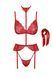 Еротичний комплект Noir Handmade Kissable Bondage Kiss Set Red S/M - фото товару