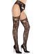 Эротические колготки Leg Avenue Net Stockings with Attached Garter Belt One Size Black - фото товара