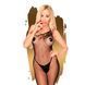 Бодистокинг на одно плечо Penthouse - Fancy Dope Black XL - фото товара