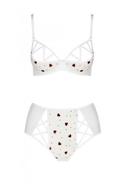 Еротичний комплект Passion LOVELIA BIKINI white S/M - фото