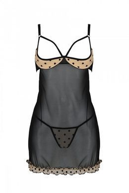 Сорочка и трусики Passion MARINA CHEMISE beige S/M