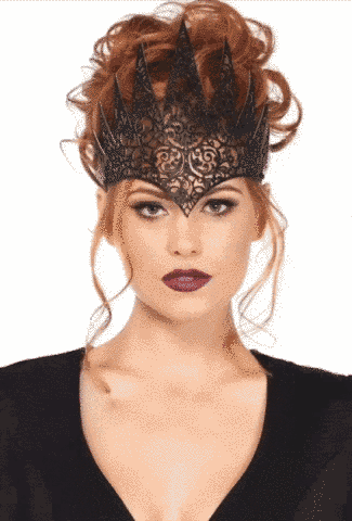 Корона Leg Avenue Die Cut Royal Crown black черная