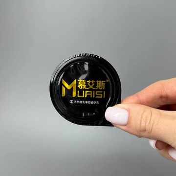 Презерватив с пупырышками и смазкой 0,02 мм Muaisi Blue (1 шт) - фото