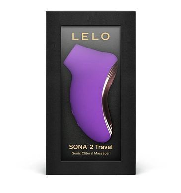 LELO SONA 2 Travel Purple - вакуумно-звуковий стимулятор клітора - фото