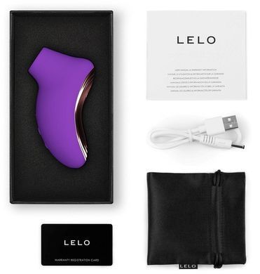 LELO SONA 2 Travel Purple - вакуумно-звуковий стимулятор клітора - фото