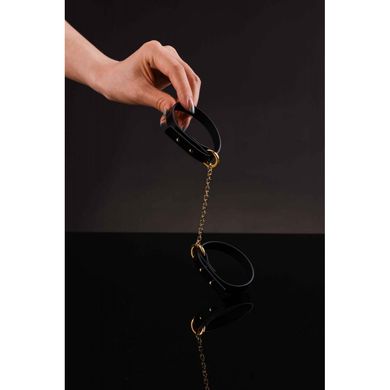 Браслет-наручники кожаные UPKO черные