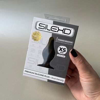 Анальна пробка SilexD Model 2 Black size XS (2,5 см) - фото