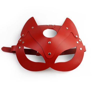Кожаная маска кошечки Art of Sex Cat Mask красная