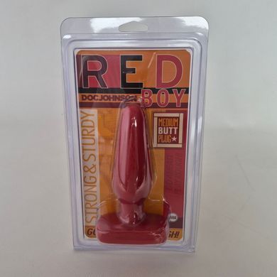 Анальный плаг Doc Johnson Red Boy 4 см - фото