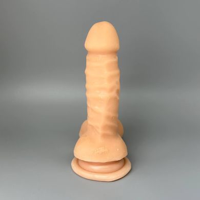 Фалоімітатор з кібершкіри Doc Johnson The D Super D 6 Inch With Balls (16 см) - фото