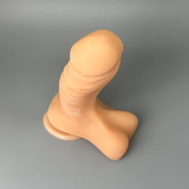 Фалоімітатор з кібершкіри Doc Johnson The D Super D 6 Inch With Balls (16 см) - фото