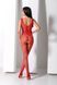Бодістокінг з доступом Passion BS098 red One Size - фото товару