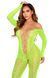Бодистокинг Leg Avenue Crotchless Footless Lingerie Bodystocking One Size Neon Green - фото товара