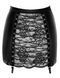 Юбка Noir Handmade F341 Powerwetlook and lace skirt S