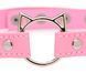 Чокер Master Series Kinky Kitty Ring Slim Choker Pink