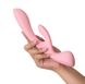 Satisfyer Triple Oh Pink - вибратор кролик и вибромассажер 2в1 - фото товара