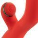 Вібратор-кролик з вакуумною стимуляцією та флогером LOCKINK SEVANDA Whip Vibrating Massage Wand Red & Green - фото товару