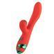 Вібратор-кролик з вакуумною стимуляцією та флогером LOCKINK SEVANDA Whip Vibrating Massage Wand Red & Green - фото товару