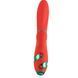 Вібратор-кролик з вакуумною стимуляцією та флогером LOCKINK SEVANDA Whip Vibrating Massage Wand Red & Green - фото товару