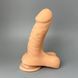 Фалоімітатор з кібершкіри Doc Johnson The D Super D 6 Inch With Balls (16 см) - фото товару