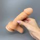 Фалоімітатор з кібершкіри Doc Johnson The D Super D 6 Inch With Balls (16 см) - фото товару