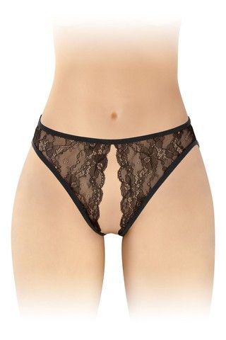 Трусики с доступом Fashion Secret Victoria Black черные