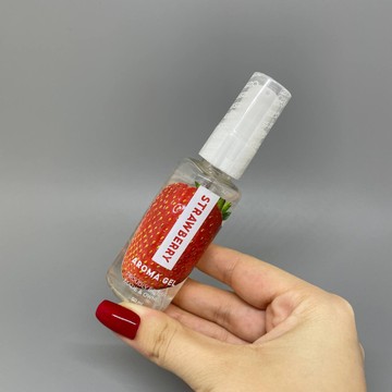 Їстівна змазка EGZO AROMA GEL Strawberry зі смаком полуниці - 50 мл - фото