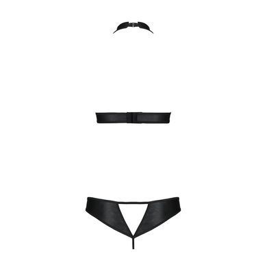 Комплект белья Passion Malwia Set with Open Bra black L/XL - фото