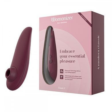 Womanizer Classic 2 - вакуумний стимулятор клітора Bordeaux - фото