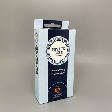 Презервативи Mister Size pure feel 57 (10 шт.) (пом'ята упаковка) - фото