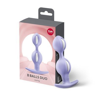 Анальні кульки Fun Factory B BALLS DUO Purple бузкові - фото