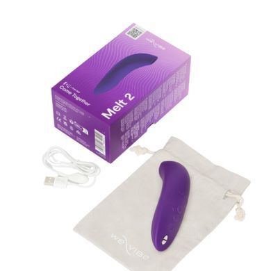 We-Vibe Melt 2 Purple - вакуумний смарт-стимулятор клітора фіолетовий - фото