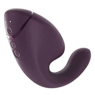 Вакуумний кліторальний стимулятор з вібрацією Womanizer Next Duo Dark Purple фіолетовий - фото