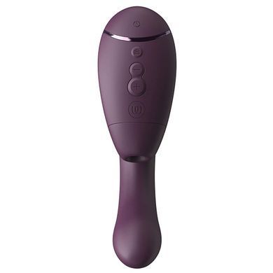 Вакуумний кліторальний стимулятор з вібрацією Womanizer Next Duo Dark Purple фіолетовий - фото