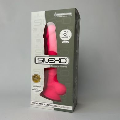 Фалоімітатор з вібрацією SilexD Vetus Vibro Pink MODEL 1 size 8in (20 см) (пом'ята упаковка) - фото