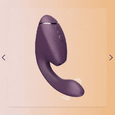 Вакуумний кліторальний стимулятор з вібрацією Womanizer Next Duo Dark Purple фіолетовий - фото