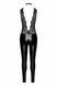 Бодістокінг Noir Handmade F298 Libido Deep-V catsuit with collar and pearl chain S